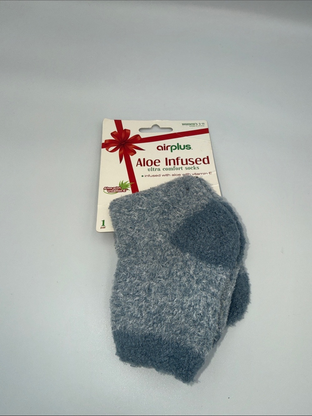Airplus Aloe Infused Ultra Comfort Socks Fuzzy Socks Slate Blue Vintage